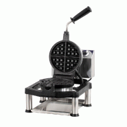 Gaufrier électrique noir 180° rond portionnable en 4 puissance 1600 w - PCG180RS