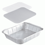 Grand Plat de Cuisson NOVATRAY 3080ml (319x259mm) + Couvercle - VALUE PACK - Format Industriel & Buffet - Lot de 900 - KBL3080RS