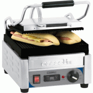 Grill Panini Petit Premium Rainurée - Rainurée avec minuteur Casselin
