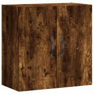 Helloshop26 - Armoire murale chêne fumé 60 x 31 x 60 cm design contemporain avec espace de rangement pratique en bois d'ingénierie 02_0048801 - Boi