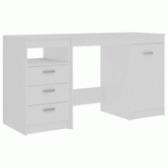 Helloshop26 - Bureau table poste de travail meuble d'ordinateur informatique étude 140 x 50 x 76 cm bois d'ingénierie blanc 02_0023523 - 3000214364889 Helloshop26 - Bureau table poste de travail meuble d'ordinateur informatique étude 140 x 50 x 76 cm bois d'ingénierie blanc 02_0023523 - 3000214364889