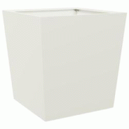 Helloshop26 - Jardinière bac lit surélevé plantes fleurs terrasse jardin 50 x 50 x 50 cm acier blanc 02_0037654 - 3000214269443