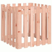 Helloshop26 - Jardinière bac lit surélevé plantes fleurs terrasse jardin avec design de clôture 60 x 60 x 60 cm Douglas massif 02_0038106 - 300021 Helloshop26 - Jardinière bac lit surélevé plantes fleurs terrasse jardin avec design de clôture 60 x 60 x 60 cm Douglas massif 02_0038106 - 300021