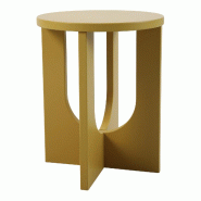 Helloshop26 - Table d'appoint 50 x 40 cm MDF jaune moutarde 03_0010926 - jaune Bois manufacturé 3000225486181