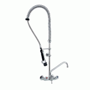 KBS Gastrotechnik KBS Douche lave-vaisselle avec robinet pivotant et douchette LOW-Flow montage mural à deux trous - 4059395029505