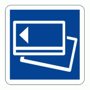 Panneau C64b - Indication paiement par CB