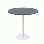 RestooTab - Table Rome blanc Ø80cm bleu fes fenix - bleu Bois manufacturé TB-ROM1-R80M-BL.FES