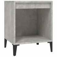 VidaXL Table de chevet Gris béton 40x35x50 cm – Modèle Ambiance - Bois manufacturé 821882 VidaXL Table de chevet Gris béton 40x35x50 cm – Modèle Ambiance - Bois manufacturé 821882