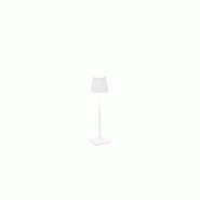 Zafferano Lampe De Table Led Rechargeable Et Dimmable Poldina Pro Micro White Avec Une Autonomie Allant Jusqu'À 12 Heures - blanc 8054144506449