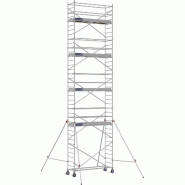 Échafaudage roulant aluminium DOCKER 85 version lisses - Hauteur de travail : 10,90 m - DUARIB - 7125090 Échafaudage roulant aluminium DOCKER 85 version lisses - Hauteur de travail : 10,90 m - DUARIB - 7125090