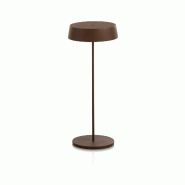 AQA Design Lampe de table rechargeable NORRIS corten en aluminium L.12 P.12 H.29,5 - marron aluminium MP04134