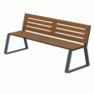 Banc public en bois buton industries bc 700 cah Banc public en bois buton industries bc 700 cah