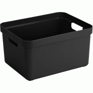 Boite de rangement Sigma home Box 32 L Noir Sunware - noir plastique 9800612