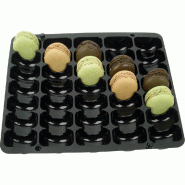 Calage 35 macarons rPET noir 25x22x2,3cm - par 150