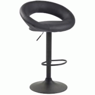 CLP Tabouret de bar Olinda en similicuir Gris/Noir - gris polyester 315790 CLP Tabouret de bar Olinda en similicuir Gris/Noir - gris polyester 315790