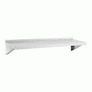 Étagère murale acier inoxydable 120 x 40 cm jusqu'à 80 kg étagère murale industrielle étagère murale  14_0005153 - inox 3000229581530