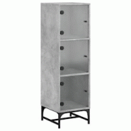Helloshop26 - Buffet bahut commode armoire meuble de rangement organisateur cuisine salle de séjour salon avec portes en verre 35 x 02_0030119 - 3000 Helloshop26 - Buffet bahut commode armoire meuble de rangement organisateur cuisine salle de séjour salon avec portes en verre 35 x 02_0030119 - 3000