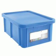 ITALCONCEPT L2G Bac Poissonnerie Bleu 35L, Parois Et Fond Pleins, 230 x 600 x 400mm - 3616350240804