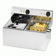 ITALCONCEPT L2G Friteuse De Table Electrique Sans Robinet De, 310 x 610 x 430mm - 3616350144461