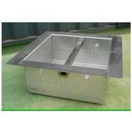 Panier dégrilleur débourbeur  - Regard collecteur - 500x500 mm, inox