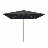 Parasol pour terrasse Pro Ouessant carré 300 cm armature+toile+housse charbon