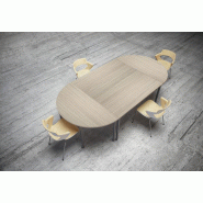 Table de réunion modulaire 8 personnes - 4-modules-droits Table de réunion modulaire 8 personnes - 4-modules-droits