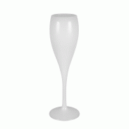 Thouy Flûte à champagne réutilisable translucide 16 cL par 132 - 3701114813827