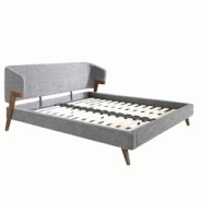 AC ANGEL CERDA Angel Cerdá Lit en tissu gris 7173C 211 x 220 x 95 - gris textile 8435631033523 AC ANGEL CERDA Angel Cerdá Lit en tissu gris 7173C 211 x 220 x 95 - gris textile 8435631033523