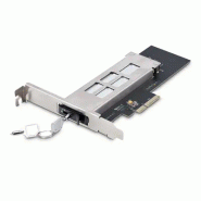 Adaptateur SSD M.2 NVMe vers PCIe x4 avec Plateau Amovible pour Slot d'Extension PCI Express, Carte