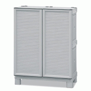 ArtPlast - Armoire de hauteur moyenne 70 x 39 x 92 cm, gris clair - Collection CONCERT - gris plastique polypropylène ZA1467