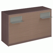 Comptoir Vertigo H T01 dble nat. L170cm - 3 tab.Coulis. 6tab.Amovib - noyer