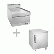 Elément neutre - 400mm - tiroir - y compris soubassement avec 1 porte  - Mario 600 | GGM -NEK46-E-UBK46-E