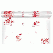 Film polypro transparent motif Célié red 35µ 0,80x120m