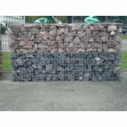 Gabion pré-rempli marbre rouge automne ou noir