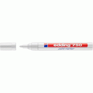Marqueur peinture blanche - Pte ogive 2 à 4mm - E 750 - Résistant à la chaleur et intempéries
