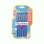 Paper Mate Flair Original Stylo Feutre Pointe Moyenne Bleu Lot de 5 - 3026980286477