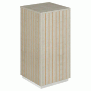 Podium 1 porte push-pull Vertigo T03 MDF naturel et érable 45x45x90cm