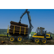 Porteur forestier avec une charge de 20 tonnes, motorisé par le moteur volvo penta de 320 ch - eco log 594
