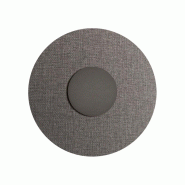 ROSSINI ILLUMINAZIONE Solaris Applique 12W 3000K Cri90 Ip20 - Structure En Titane Avec Abat-Jour En Tissu Gris, Applique Design - Groupe Rossini - gri