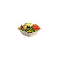 Saladier carré biodégradable en bagasse - sabert - longueur : 18 cm - nn03060024