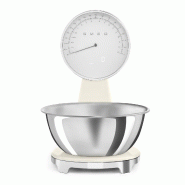 SMEG balance de cuisine électronique 5kg-1g crème KSF01CRWW - blanc 8017709344535