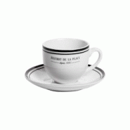Tasse avec soucoupe Bistrot 22 cl x6 - Blanc Rond Porcelaine Table Passion 11.5x8.5 cm - blanc porcelaine 3106232140457 Tasse avec soucoupe Bistrot 22 cl x6 - Blanc Rond Porcelaine Table Passion 11.5x8.5 cm - blanc porcelaine 3106232140457