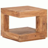 VidaXL Table basse 45x45x40 cm Bois d'acacia massif Modèle Apex Confort Plus - 320200XL