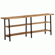 VidaXL Table console 180x35x70 cm bois de manguier massif Modèle Terrasse Pi Plus - 373614