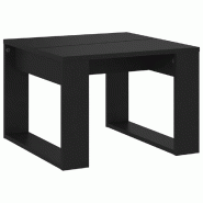 VidaXL Table d'appoint Noir 50x50x35 cm Bois d’ingénierie Modèle Apex Advance Élite - 808622
