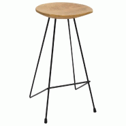 VidaXL Tabourets de bar lot de 2 bois de teck massif Modèle Atlas Jardin - 285203