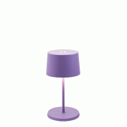 Zafferano Lampe De Table Led Olivia Pro Mini Lilas, Rechargeable Et Dimmable - violet LD0860L3
