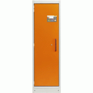 Armoire anti-feu PROline 6/20 F90, 1 porte gauche orange, 4 tiroirs - CEMO - 12017