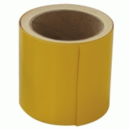 Bande de repérage auto-adhésive coloris jaune largeur 100 mm rouleau de 10 m