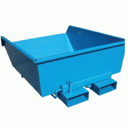 Benne basculante surbaissée - Tri des déchets et matériaux - 550 à 900 litres - 1500 Kg_0